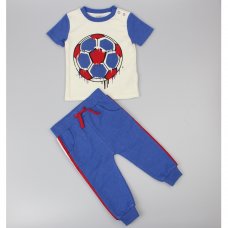 D32759: Baby Boys Football T-Shirt & Jog Pant Outfit  (6-24 Months)